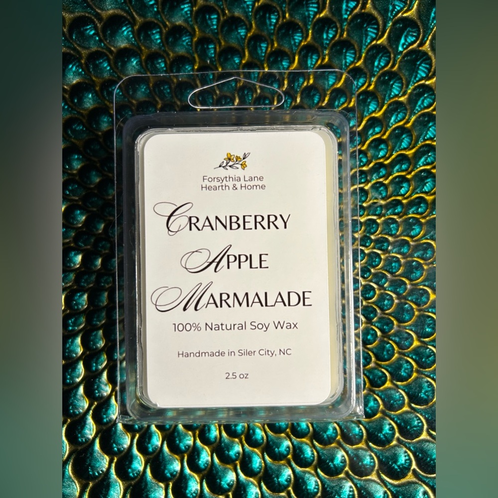 Cranberry‎ Apple Marmalade Scented 100% Natural Soy Wax Melts, 2.5 oz